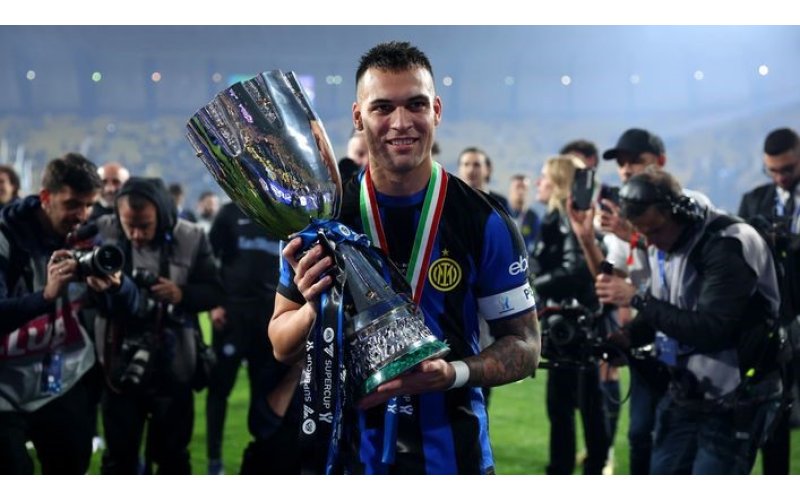 Martinez matches Vieri feat as Inter win Supercoppa