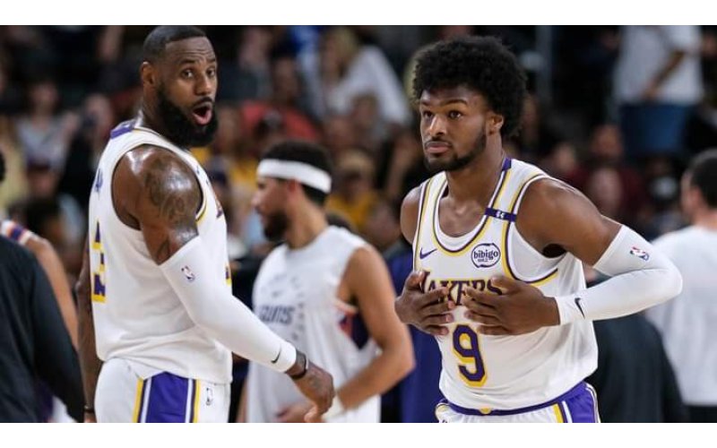 LeBron, Bronny James make NBA history