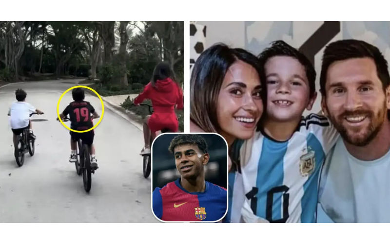 Lionel Messi’s son spotted in Lamine Yamal’s Barcelona jersey