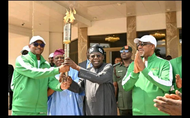 National Sports Festival Torch Arrives Asaba May 6 Amidst Fanfare.