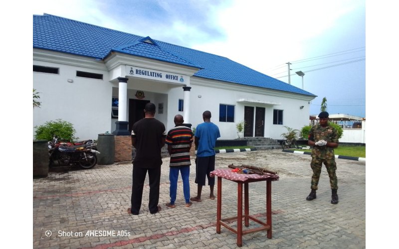 Navy hands over 3 suspects to DSS for illegal arms possession in Bayelsa
