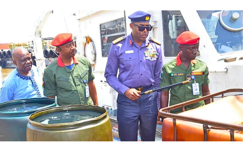 Navy Intercepts 4,000 Litres of Suspected Stolen Diesel in Lagos Waters