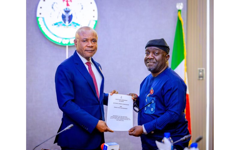 NSC Presents Official Hosting Rights Award Letter To Enugu State For 2026 National Sports Festival