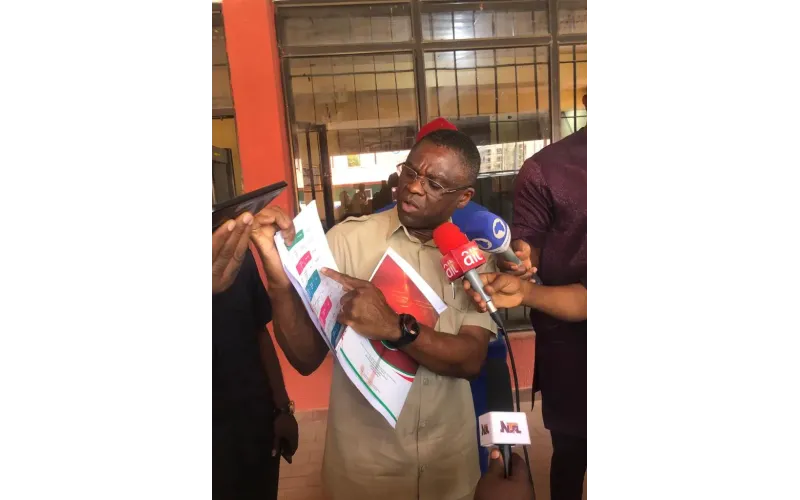 Just in: Philip Shuaibu storms PDP Headquarters, demands certificate of return