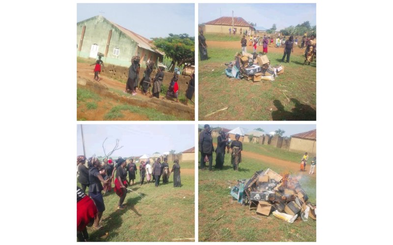 Plateau Women Storm Shops, Burn Alcohol in Protest Against Rising Social Problems