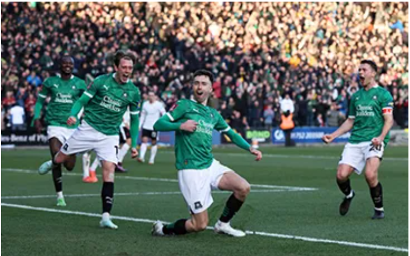 FA Cup giant-killers Plymouth draw Man City in fifth round