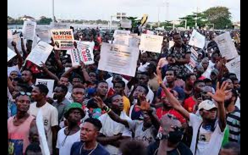 Protest In Ibadan over Economic Hardship, food inflation & high cost of living 