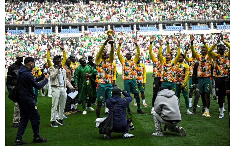 Senegal Parade AFCON Trophy in Paris Despite CAF Order to Return It