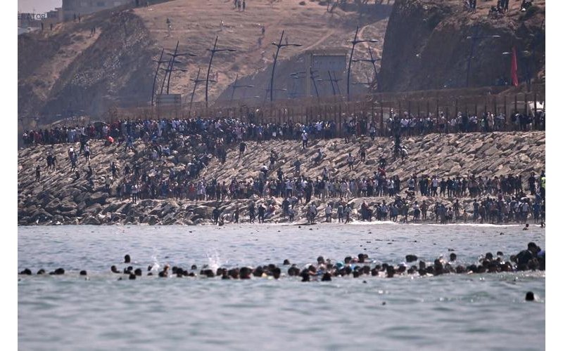 Spain Deploys Military to Ceuta as Thousands of Migrants Cross Border, Nine Dead