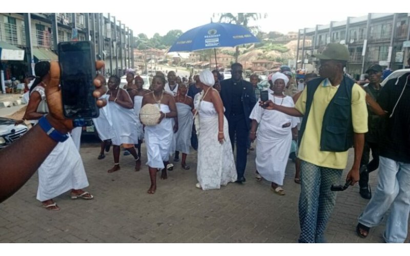 Traditional Worshippers Hold Special Prayers at Olumo Rock for Safe Return of Abducted Oyo Pupils and Teachers