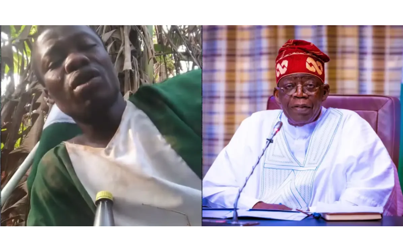 Man Trekking from Ibadan to Abuja to Meet Tinubu Stranded, Appeals for Help