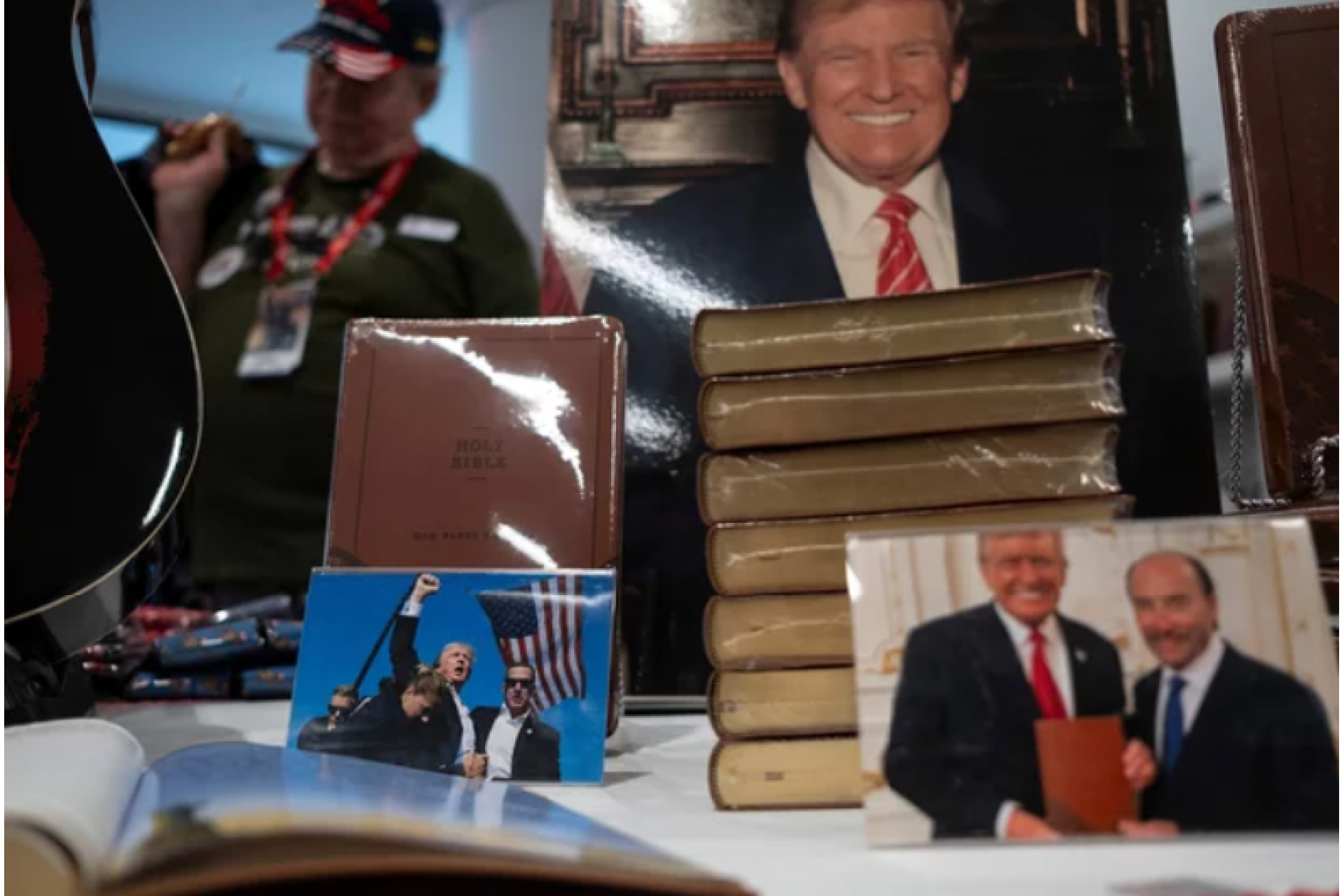 Just the incoming president, hawking Bibles in an ad on Fox News
