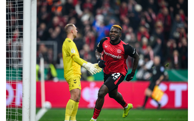 Boniface Shoots Leverkusen To German Cup Semifinal