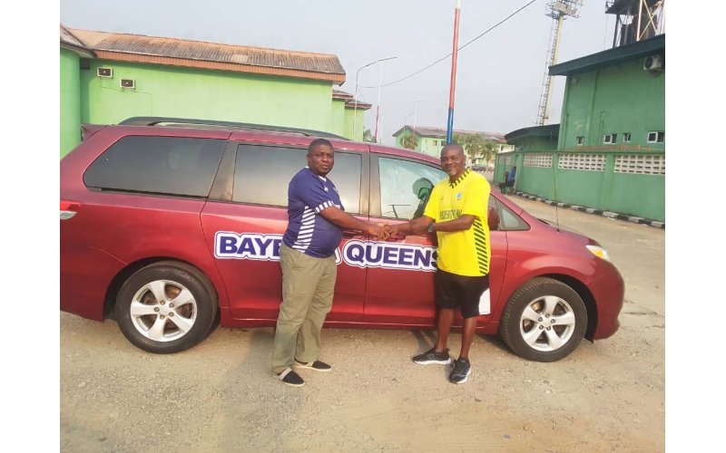 Bayelsa Queens FC Coach Whyte Ogbonda Receives Official Car In Recognition Of Excellence