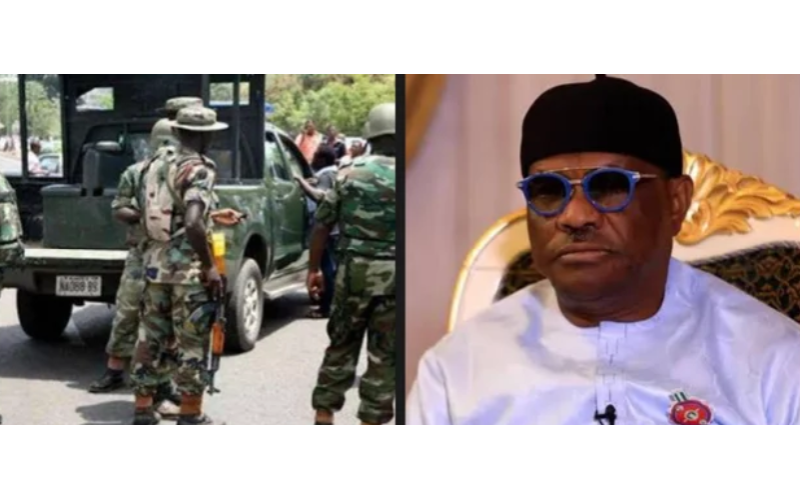 UPDATE; Gun Shots Fired As Soldiers ‘Attack’ Wike’s Men While Trying To Demolish Building In Abuja