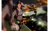Harrowing video captures BASE jumper leaping 29 stories to his death as parachute fails to open