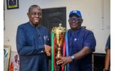 Chapel of Grace Sports Club Presents South-South Tennis Trophy to Akwa Ibom Sports Commissioner