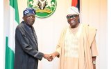 Tinubu Greets ex-Lagos Attorney General On His Election As President of Ansar-ud-Deen Society Worldwide 