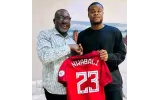 Super Eagles goalkeeper Stanley Nwabali visits boyhood club owner after AFCON journey
